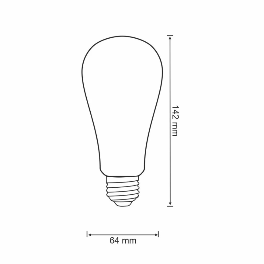 LED Stmievateľná žiarovka VINTAGE ST64 E27/5,5W/230V 1800-2700K Wi-fi Tuya