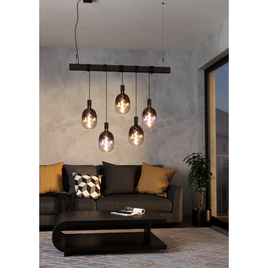 LED Stmievateľná žiarovka VINTAGE T120 E27/4W/230V 1800K fialová - Eglo 110226