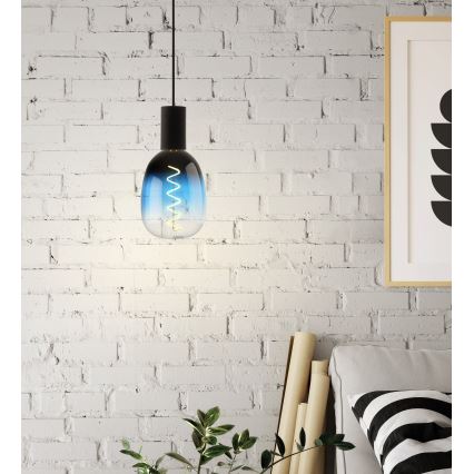 LED stmievateľná žiarovka VINTAGE T120 E27/4W/230V 2000K modrá - Eglo 110224