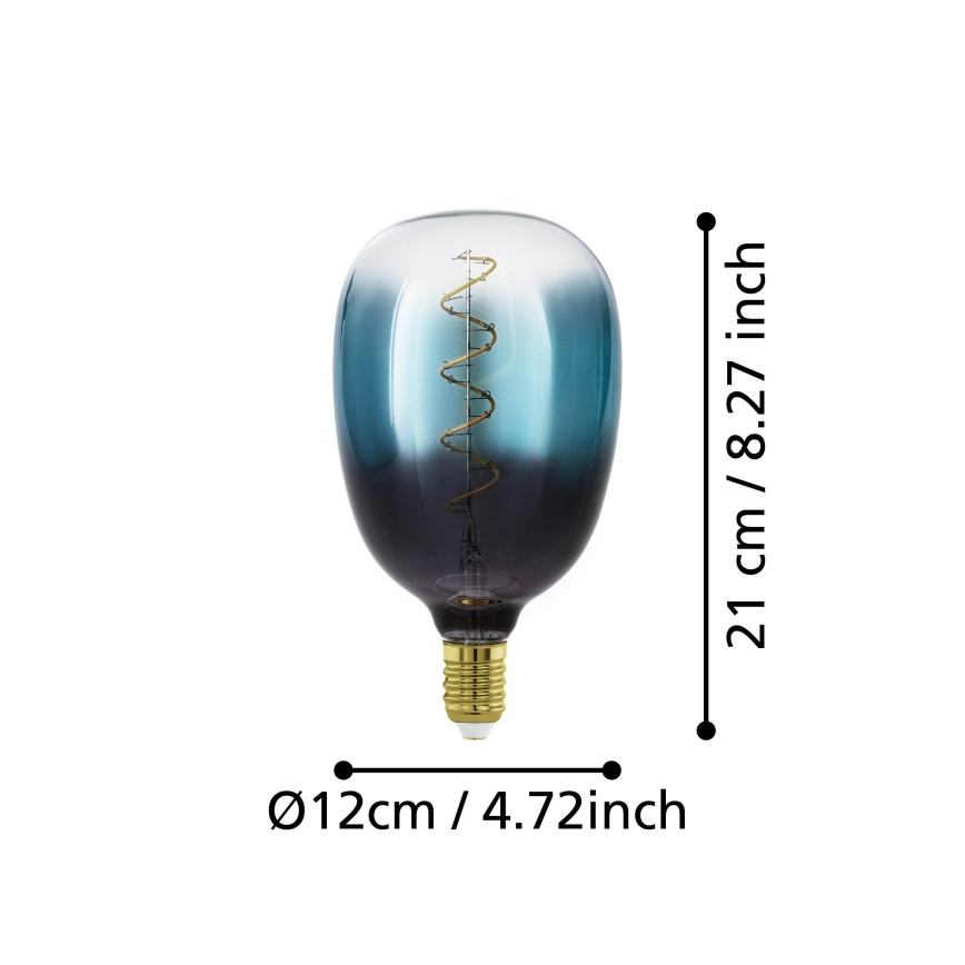 LED stmievateľná žiarovka VINTAGE T120 E27/4W/230V 2000K modrá - Eglo 110224