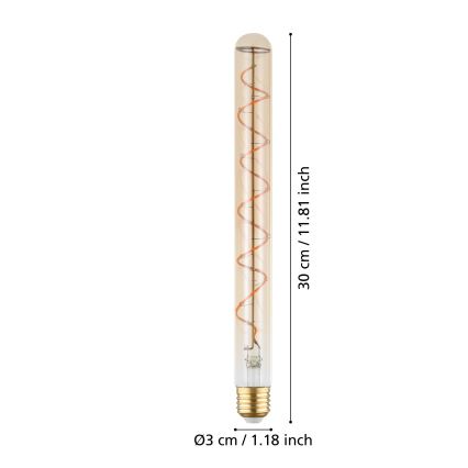 LED stmievateľná žiarovka VINTAGE T30 E27/4W/230V 1600K - Eglo 110297