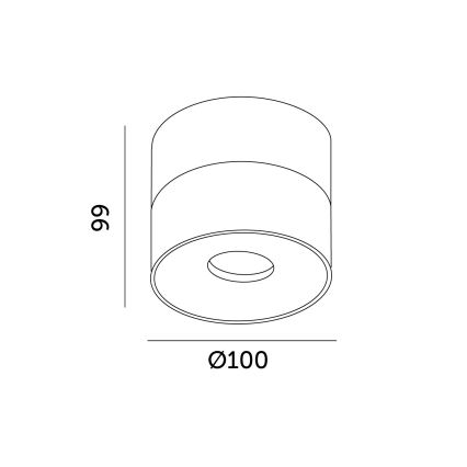 LED Stmievateľné bodové svietidlo LAHTI LED/13,5W/230V 3000K CRI 90 biela