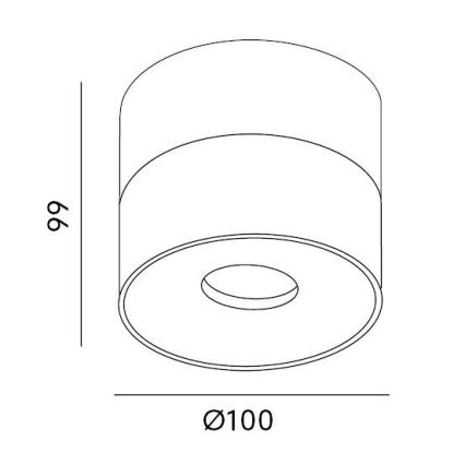 LED Stmievateľné bodové svietidlo LAHTI LED/13,5W/230V 3000K CRI 90 čierna