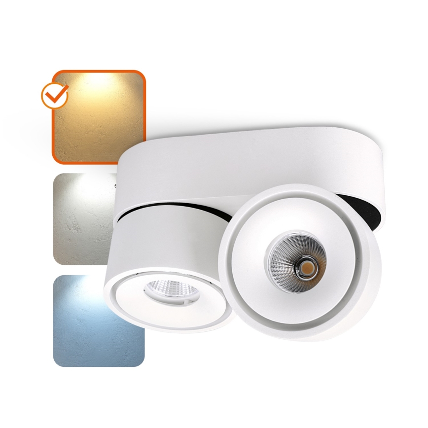 LED Stmievateľné bodové svietidlo LAHTI MINI 2xLED/9W/230V 3000K CRI 90 biela