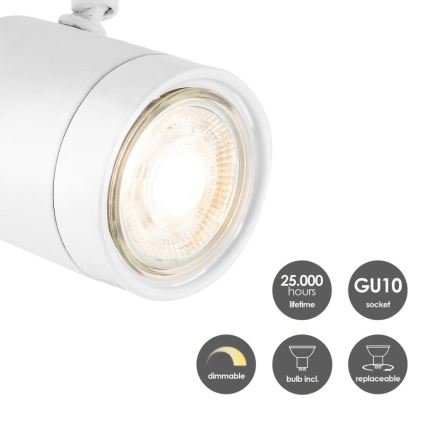 LED Stmievateľné bodové svietidlo MANU 1xGU10/5,8W/230V biela