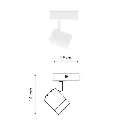 LED Stmievateľné bodové svietidlo MANU 1xGU10/5,8W/230V biela