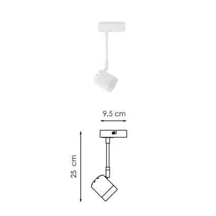 LED Stmievateľné bodové svietidlo MANU 1xGU10/5,8W/230V biela