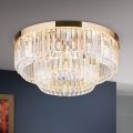 LED Stmievaťelné krištáľové stropné svietidlo PRISM LED/80W/230V pr. 55 cm 24K zlato
