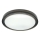 LED Stmievateľné kúpeľňové stropné svietidlo HALINA LED/48W/230V 3000-6000K pr. 38 cm IP44 čierna + diaľkové ovládanie