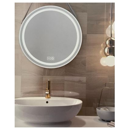 LED Stmievateľné kúpeľňové vyhrievané podsvietené zrkadlo LED/20W/230V 4000K IP44