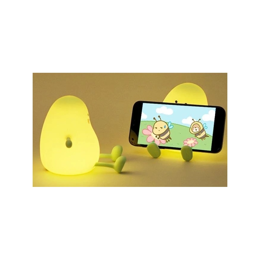 LED Stmievateľné nabíjacie detské nočné svetlo LED/1W/5V 3000K 800 mAh mango