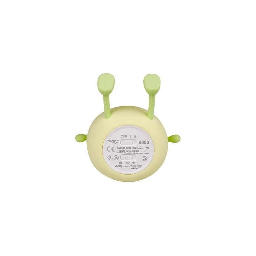 LED Stmievateľné nabíjacie detské nočné svetlo LED/1W/5V 3000K 800 mAh mango
