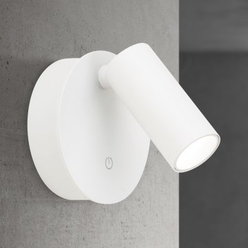 LED Stmievateľné nabíjacie dotykové nástenné bodové svietidlo LUXY LED/1W/5V 2200 mAh 2700/3000/4000K biela