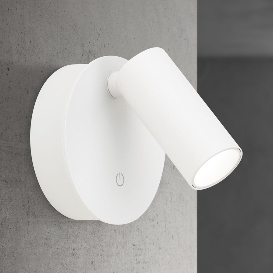 LED Stmievateľné nabíjacie dotykové nástenné bodové svietidlo LUXY LED/1W/5V 2200 mAh 2700/3000/4000K biela