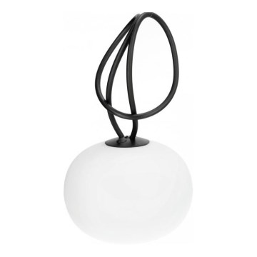 LED Stmievateľné nabíjacie vonkajšie svietidlo VENEZIA LED/1,5W/5V 2500K IP54 2600 mAh čierna