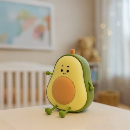 LED stmievateľné nabíjateľné dotykové detské nočné svetlo AVOCADO LED/1W/5V 1200 mAh