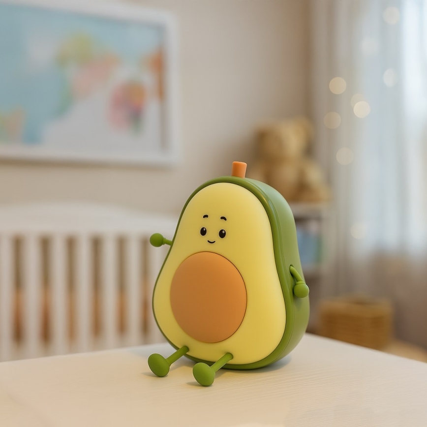 LED stmievateľné nabíjateľné dotykové detské nočné svetlo AVOCADO LED/1W/5V 1200 mAh