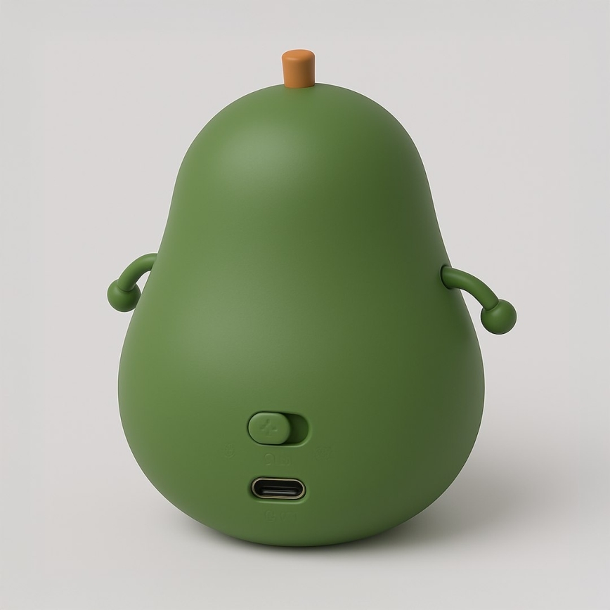 LED stmievateľné nabíjateľné dotykové detské nočné svetlo AVOCADO LED/1W/5V 1200 mAh