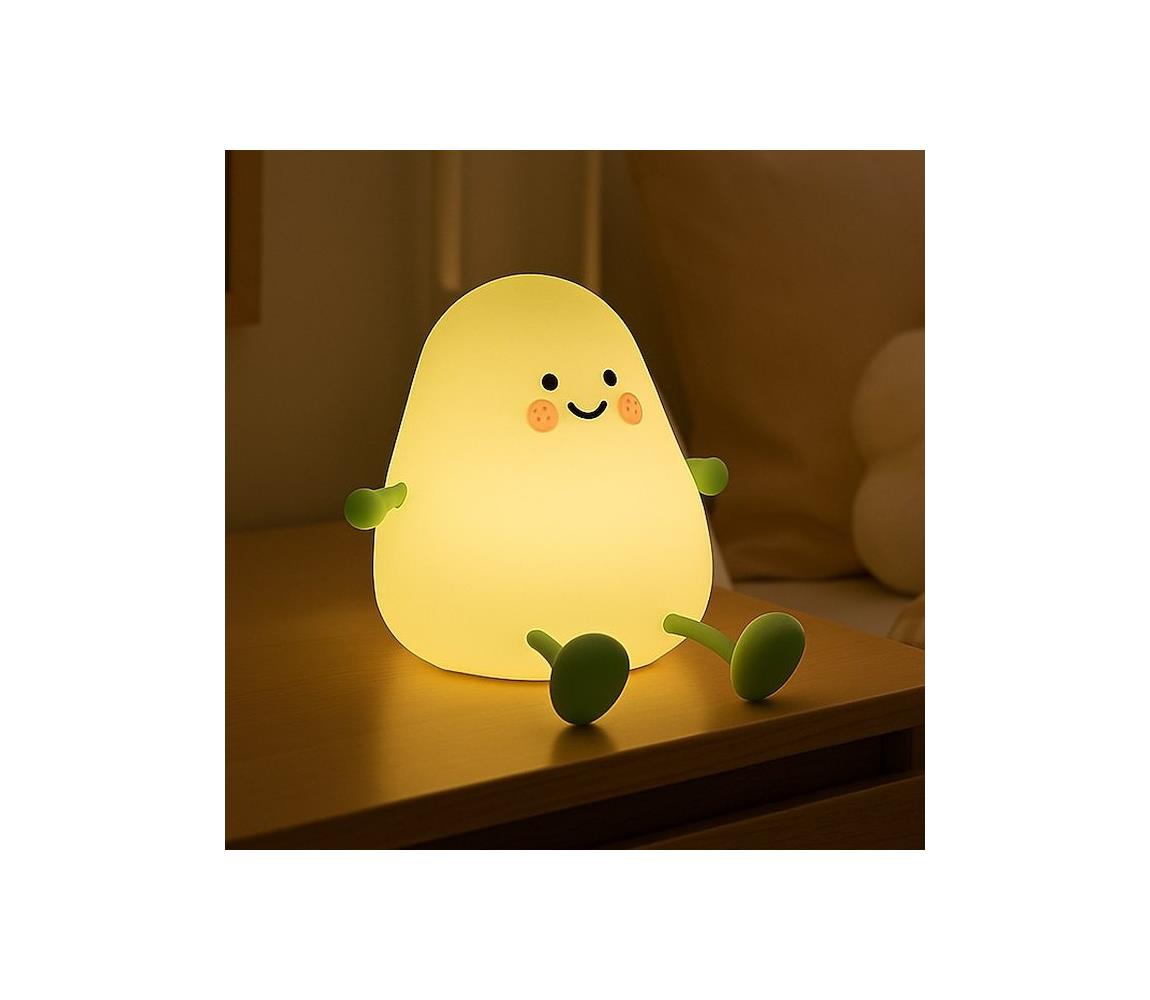 LED stmievateľné nabíjateľné detské nočné svetlo MANGO LED/2,5W/5V 800 mAh ML2301