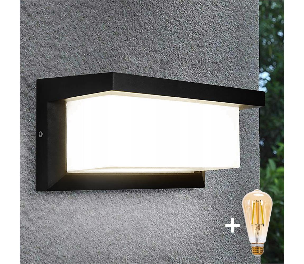 Brilagi LED stmievateľné nástenné svietidlo NEELY 1xE27/6W/230V 2700-6500K IP54 čierne BW0332+AI0601
