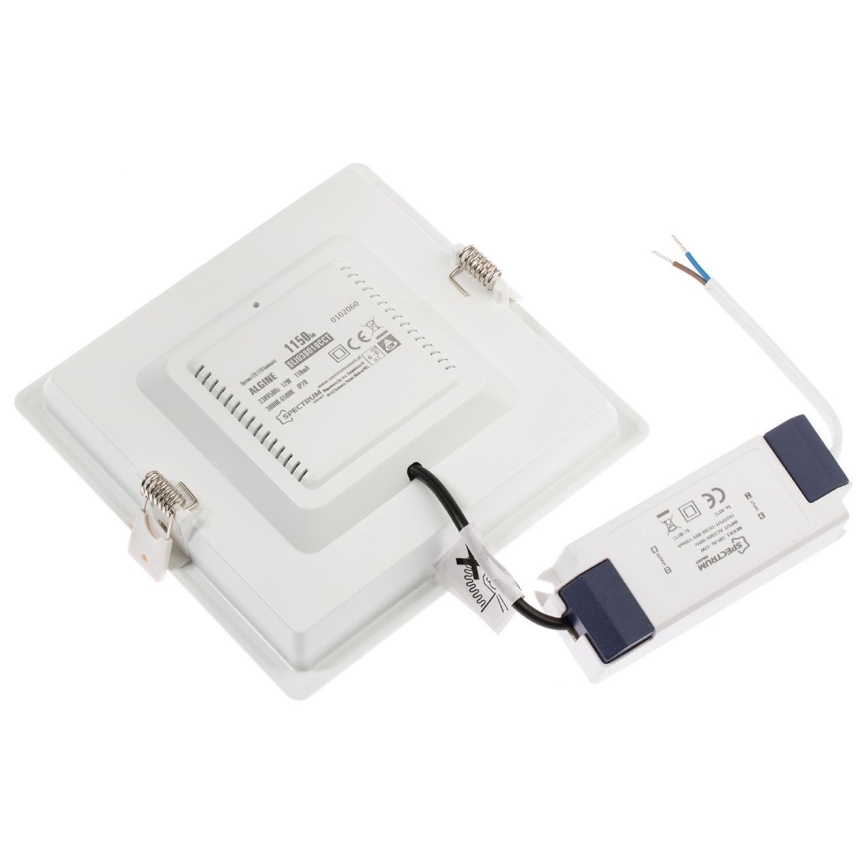 LED Stmievateľné podhľadové svietidlo ALGINE LED/12W/230V Wi-Fi Tuya hranatý
