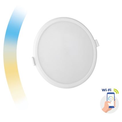 LED Stmievateľné podhľadové svietidlo ALGINE LED/12W/230V Wi-Fi Tuya okrúhly