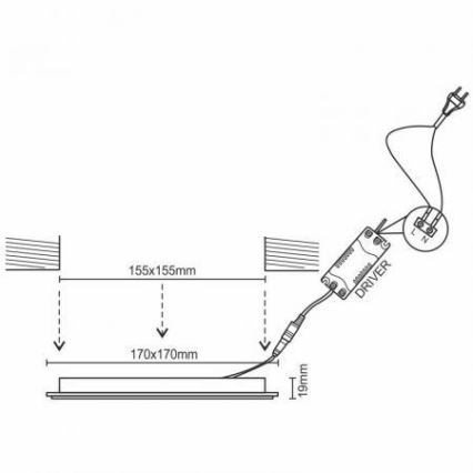 LED Stmievateľné podhľadové svietidlo LED/12W/230V 3000-6500K Wi-Fi Tuya