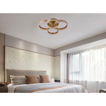 LED stmievateľné prisadené stropné svietidlo LED/150W/230V 3000-6500K + diaľkové ovládanie