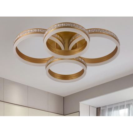 LED stmievateľné prisadené stropné svietidlo LED/150W/230V 3000-6500K + diaľkové ovládanie