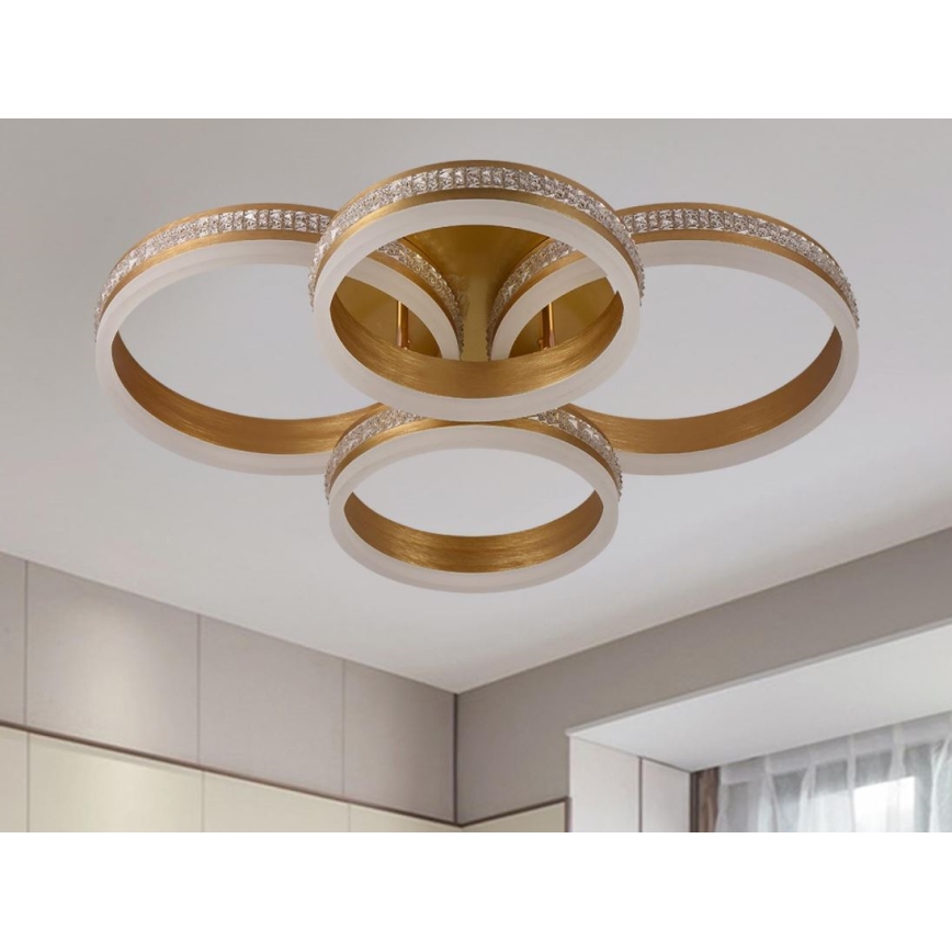 LED stmievateľné prisadené stropné svietidlo LED/150W/230V 3000-6500K + diaľkové ovládanie