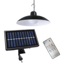 LED Stmievateľné solárne závesné svietidlo so súmrakovým senzorom LED/6W/3,7V 800 mAh IP44 + diaľkové ovládanie