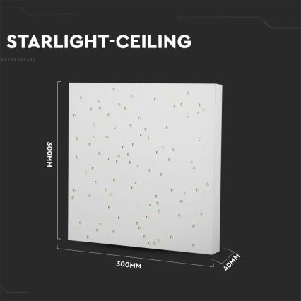 LED Stmievateľné stropné svietidlo 1xLED/8W/230V 30x30 cm + diaľkové ovládanie