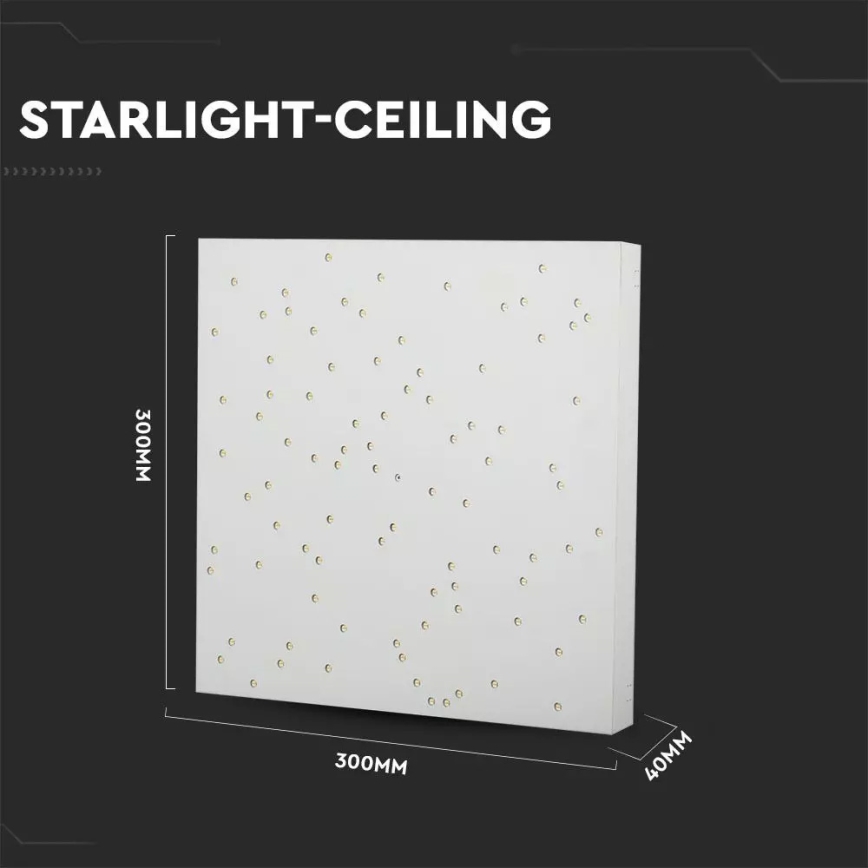 LED Stmievateľné stropné svietidlo 1xLED/8W/230V 30x30 cm + diaľkové ovládanie