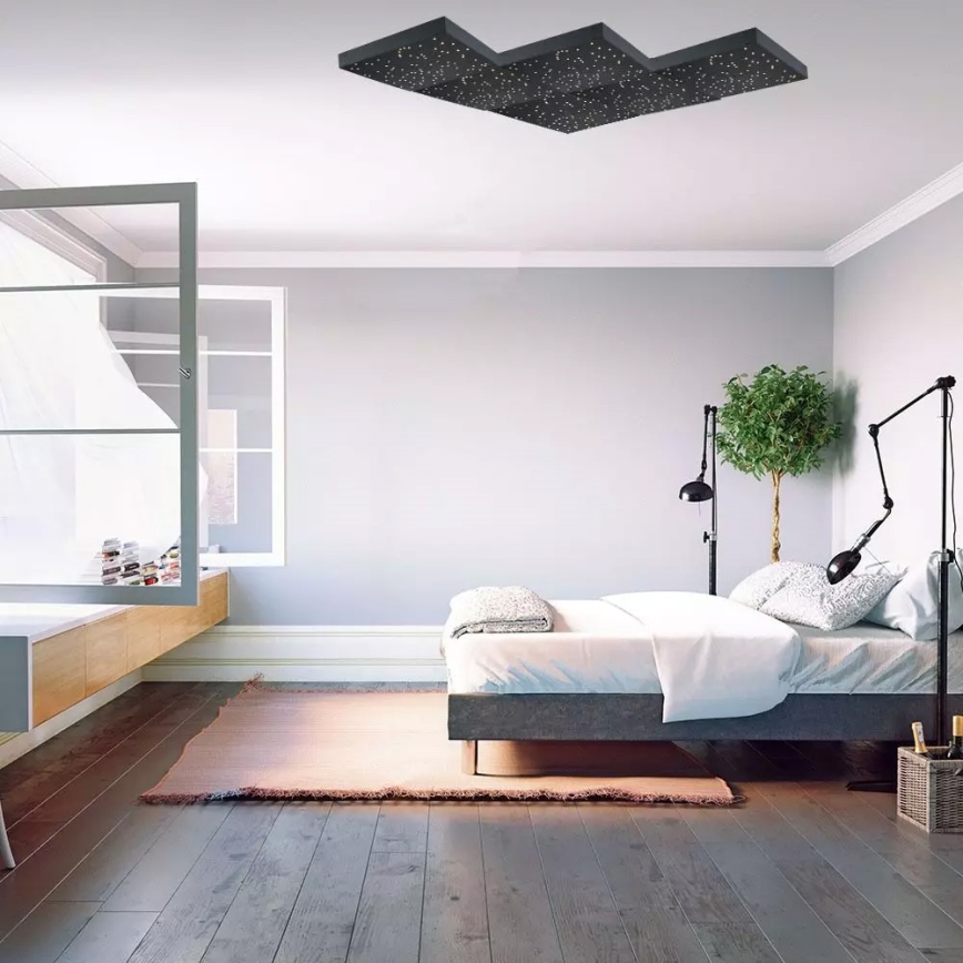 LED Stmievateľné stropné svietidlo 1xLED/8W/230V 30x30 cm + diaľkové ovládanie
