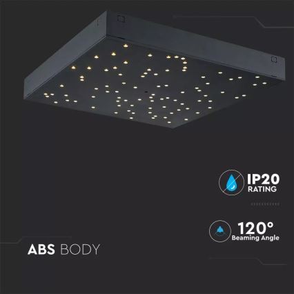 LED Stmievateľné stropné svietidlo 1xLED/8W/230V 30x30 cm + diaľkové ovládanie