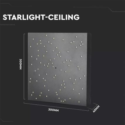 LED Stmievateľné stropné svietidlo 1xLED/8W/230V 30x30 cm + diaľkové ovládanie