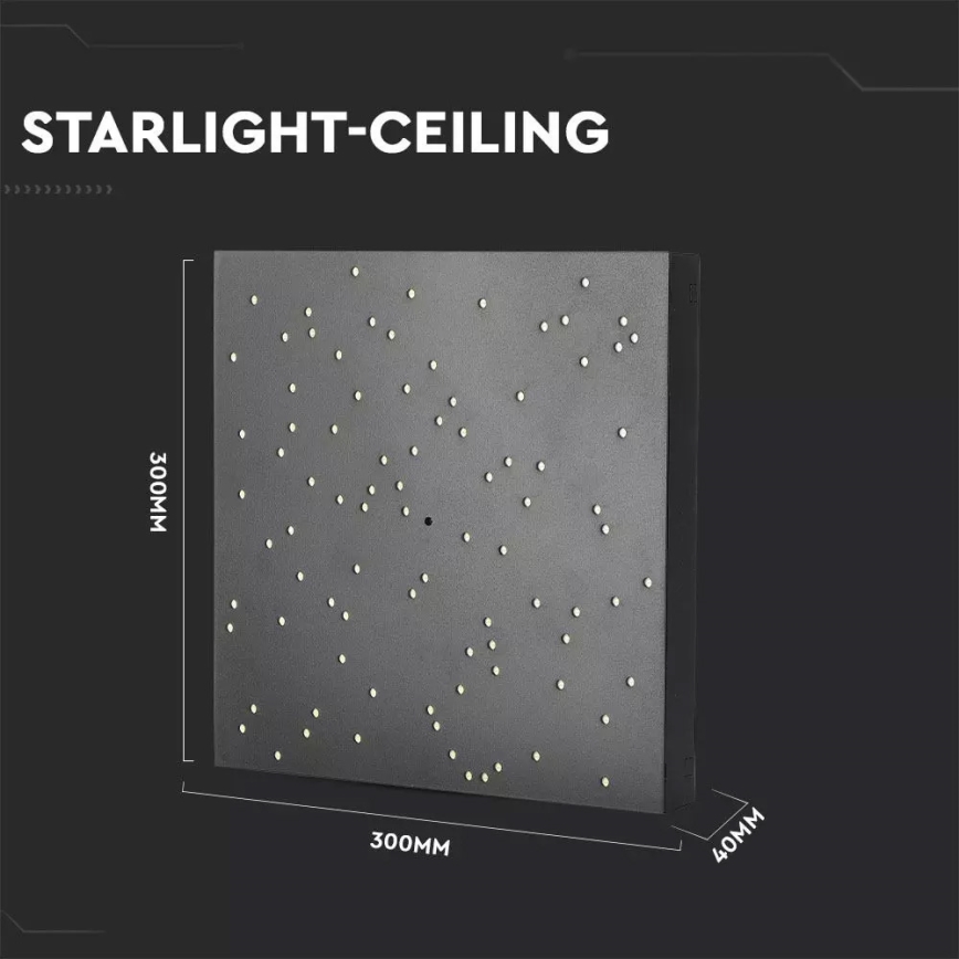 LED Stmievateľné stropné svietidlo 1xLED/8W/230V 30x30 cm + diaľkové ovládanie