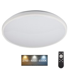 LED Stmievateľné stropné svietidlo ARVOS LED/37W/230V biela + diaľkové ovládanie