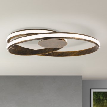 LED Stmievateľné stropné svietidlo CIRCUS LED/30W/230V hnedá/patina