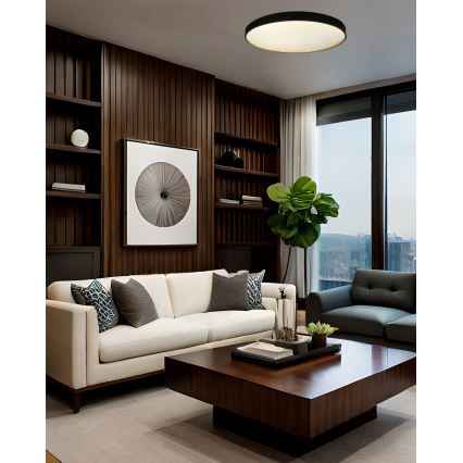 LED Stmievateľné stropné svietidlo EBRO LED/36W/230V 2700-6500K pr. 50 cm + diaľkové ovládanie