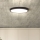 LED Stmievateľné stropné svietidlo ESTELA LED/36W/230V pr.30 cm čierna + diaľkové ovládanie