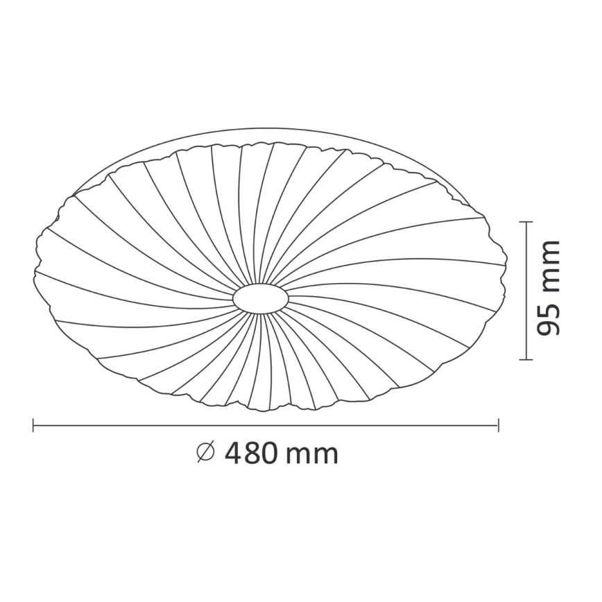 LED Stmievateľné stropné svietidlo FLOWER LED/36W/230V + diaľkové ovládanie