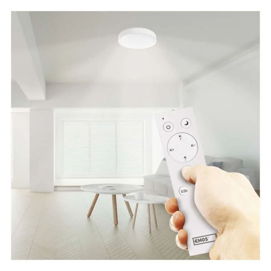 LED Stmievateľné stropné svietidlo GoSmart LED/45W/230V pr. 50 cm 2700-6500K Wi-Fi Tuya + diaľkové ovládanie