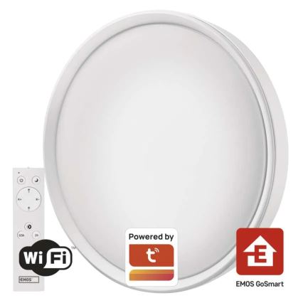LED Stmievateľné stropné svietidlo GoSmart LED/45W/230V pr. 50 cm 2700-6500K Wi-Fi Tuya + diaľkové ovládanie