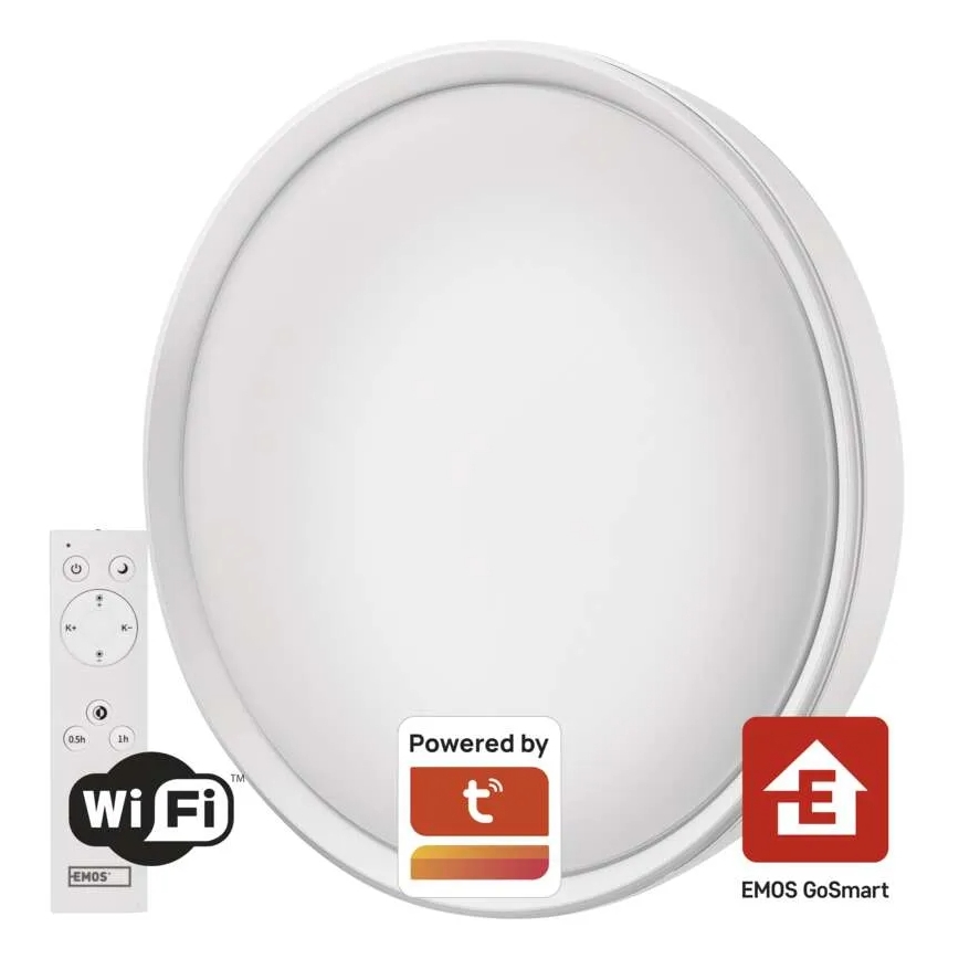 LED Stmievateľné stropné svietidlo GoSmart LED/45W/230V pr. 50 cm 2700-6500K Wi-Fi Tuya + diaľkové ovládanie
