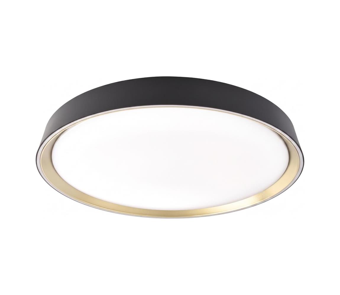 LED stmievateľné stropné svietidlo ILVI LED/30W/230V 2700-6500K pr. 40 cm čierna/mosadz+DO ZM5118