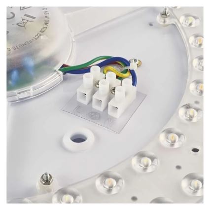 LED stmievateľné stropné svietidlo ILVI LED/30W/230V 2700-6500K priemer 40 cm čierna/mosadz + diaľkové ovládanie