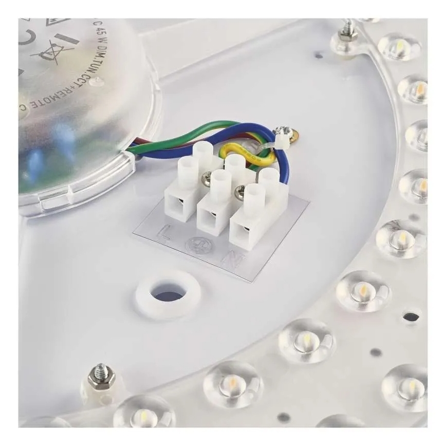 LED stmievateľné stropné svietidlo ILVI LED/30W/230V 2700-6500K priemer 40 cm čierna/mosadz + diaľkové ovládanie