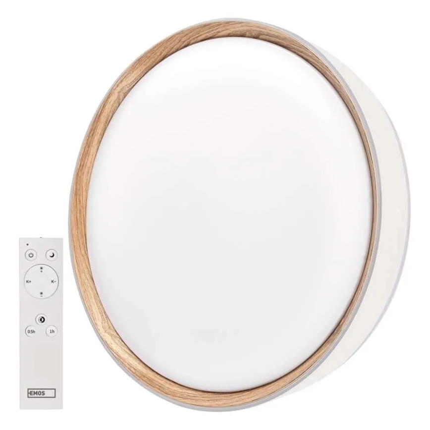 LED stmievateľné stropné svietidlo ILVI LED/45W/230V 2700-6500K priem. 50 cm biela/béžová + diaľkové ovládanie