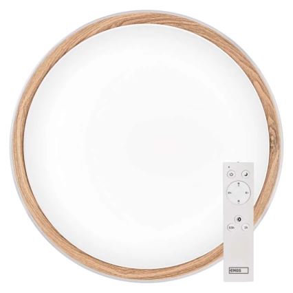 LED stmievateľné stropné svietidlo ILVI LED/45W/230V 2700-6500K priem. 50 cm biela/béžová + diaľkové ovládanie